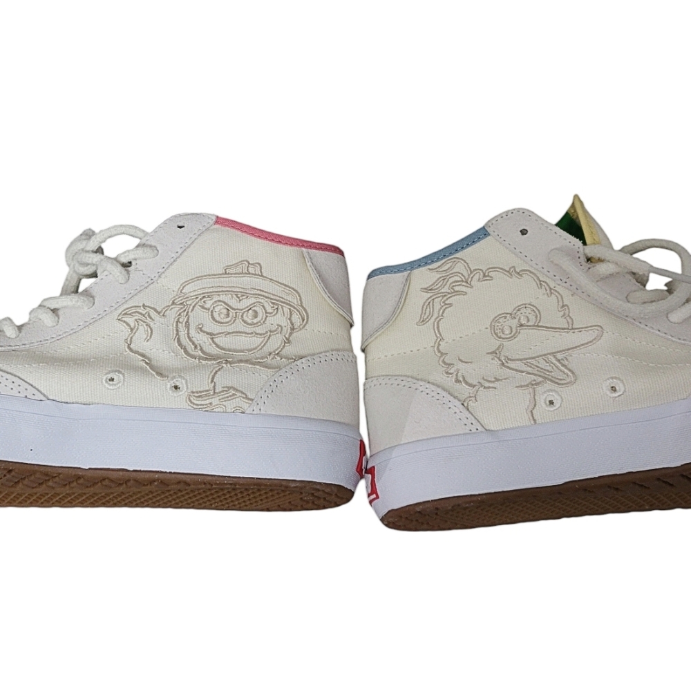 Vans Sesame Street x The Lizzie Embroidered Characters High Top Sneakers No Box - Picture 13 of 14